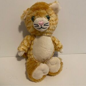 Kinder Surprise Kitty Cat Plush 9” Stuffed Animal Orange Tabby White Toy